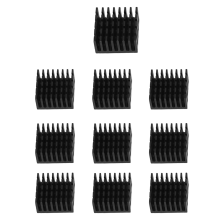 10 Pcs Schwarz Aluminium K?hler K?hler K?hlk?rper K?hlk?rper 20mm x 10mm