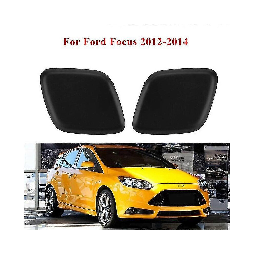 (Right) For Ford Focus 2012-2014 Left & Right Front Bumper Headlight Washer Nozzle Spray Jet Cover Cap 5014561699097