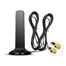 (Rp sma male-3m cable) Gsm 4g 5g antenna 600-6000mhz 12dbi high gain omni magnetic base aerial sma male ts9 crc9 for zte cpe huawei wifi router modem