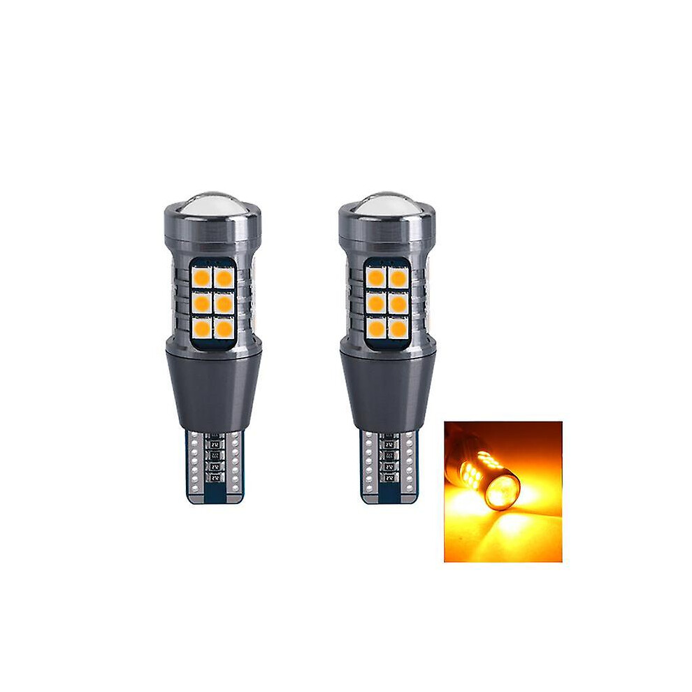 (T15, ) Oprah 2Pcs Super Bright Led T15 W16w 921 Led Lights Canbus For Car Tail Signal Lamps 3030Smd No Error Backup Reversing 12V Yellow/Light 5014561706849