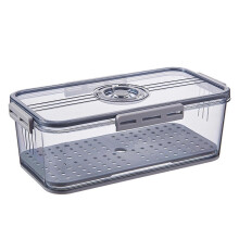 Bread Box Time Recording Food Storage Container Food Grade Bpa Free Transparent Airtight Food Organizer Box with Lid