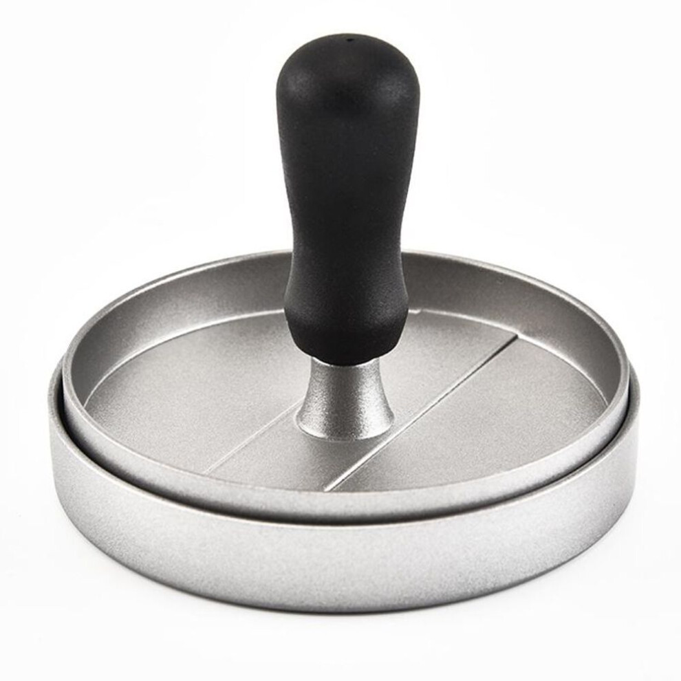 (as the picture) Round Shape Hamburger Press Aluminum Alloy Hamburger Meat Beef Grill Burger Press Patty Kitchen Food Mold Mould Meat Tools