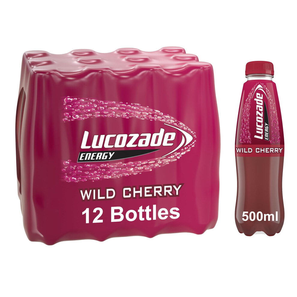 Lucozade Energy Cherry 12 X 500Ml Bottles