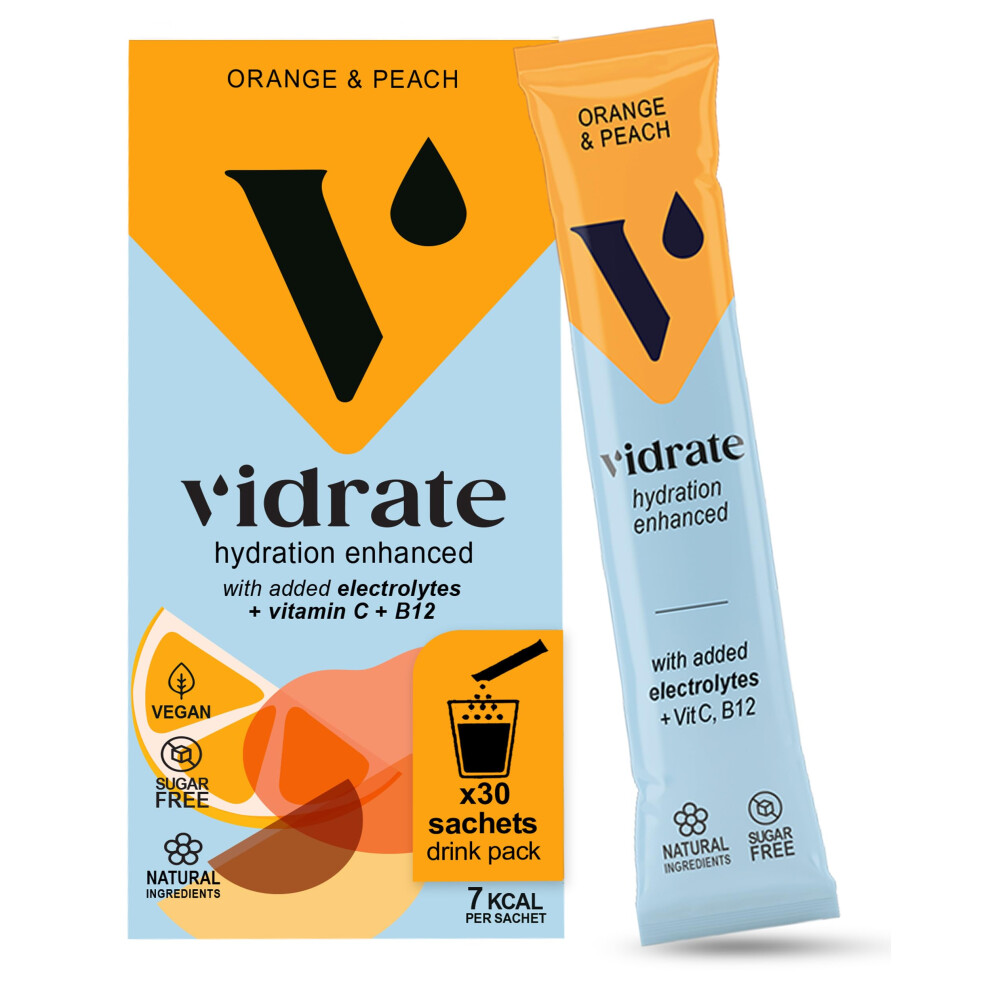 Vidrate Store Electrolytes Powder - Hydration Sachets Packed With Vitamins - Zero Sugar Rehydration Sachet, No Artificial Sweeteners & Preservatives By Vidrate