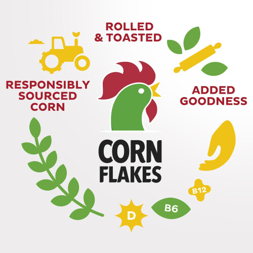 Kelloggs Kellogg's Corn Flakes Breakfast Cereal, 1kg (Pack of 4) 2