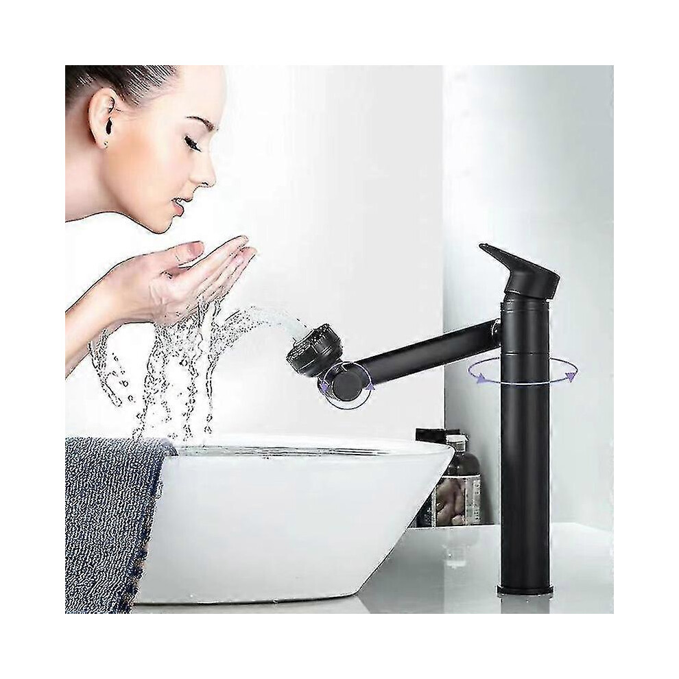 (Silver,Short)Robinet de salle de bain Robinet de lavabo pivotant à 360 degrés Robinet de lavabo durable pour la maison