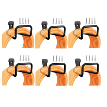 6X Garden Hose Holder Wall Mount, Duty Water Hanger for Outside, Metal Reels Hook
