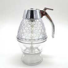 Squeeze Bottle Honey Jar Container Bee Drip Dispenser Kettle Storage Pot Stand Holder Juice Syrup Cup Kitchen Accessories