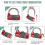 Gym Locker Lock, 5 Letter Combination Lock Password Sturdy Security Padlock (red) 4
