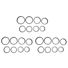 24 Pieces Step-Up Adapter Ring Set,Includes 49-52mm, 52-55mm, 55-58mm, 58-62mm, 62-67mm, 67-72mm, 72-77mm, 77-82mm-Black