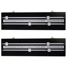 2X Snooker Scoreboard Complete with Scorer/Rails and Pointers for Billiard Lovers Game Score Keeper