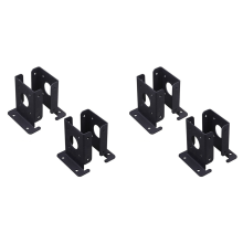 8Pcs Adjustable Wood Fence Pergola Post Base Brackets Kit Heavy Duty Anchor for Deck Railing Mailbox
