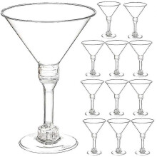 15pcs Disposable Cocktail Cup Unbreakable Cocktail Glasses Party Festival Drinking GobletsZZ