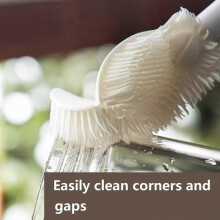 2 Pack Foldable Silicone Bottle Brush, Foldable Brush Head Clean Every Corner, Multi-functional Bottle Cleaning Brush