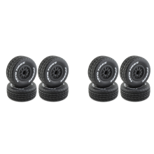 8Pcs 112mm 1/10 Short Course Truck Tire Tyres Wheel with 12mm Hex for Slash Arrma SENTON VKAR 10SC RC Car