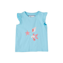 (2-3 Yrs, Under the Sea Print) LightHouse Girls Causeway Swing Tee - Kids Crew Neck Cotton T-Shirt
