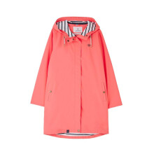 (12, Deep Coral) LightHouse Women's Long Beachcomber Jacket - Ladies 3/4 length Windproof Spring Summer Outdoor Coat with Hood
