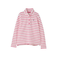 (16, Pink Stripe) LightHouse Women's Heaven Sweatshirt - Ladies Popper Detail Cotton Top