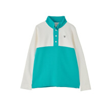 (18, Coconut Soft Teal) LightHouse Women's Heaven Sweatshirt - Ladies Popper Detail Cotton Top