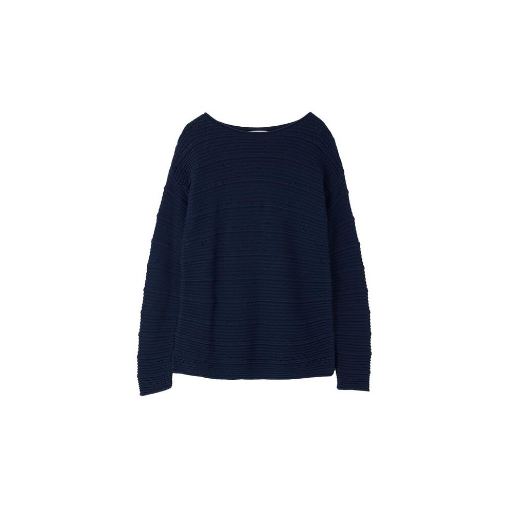 Lighthouse (10, Navy) Women's Pearl Crew Neck Jumper - Ladies Warm Round Neck Sweater
