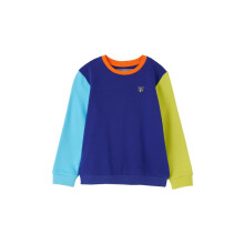 (6-7 Yrs, Blue Navy Lime) LightHouse Boys Finn Jersey - Kids Cotton Rich Long Sleeved Top