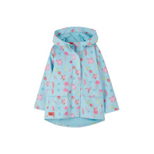 (2-3 Yrs, Under the Sea Print) LightHouse Girls Heidi Waterproof Raincoat - Kids Lined Rubberised Windproof Spring Summer Outdoor Coat With Hood
