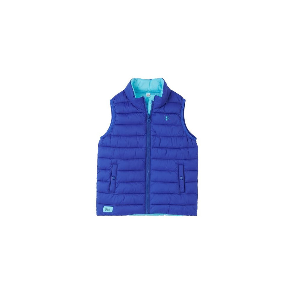 Lighthouse (7-8 Yrs, Navy) Boys' Abel Gilet - Kids' Padded Vest With Recycled Fill Blue