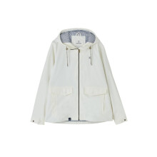 (20, Coconut) LightHouse Women's Lucy Rubberised Showerproof Jacket - Ladies hip length Windproof Spring Summer Outdoor Coat with Hood