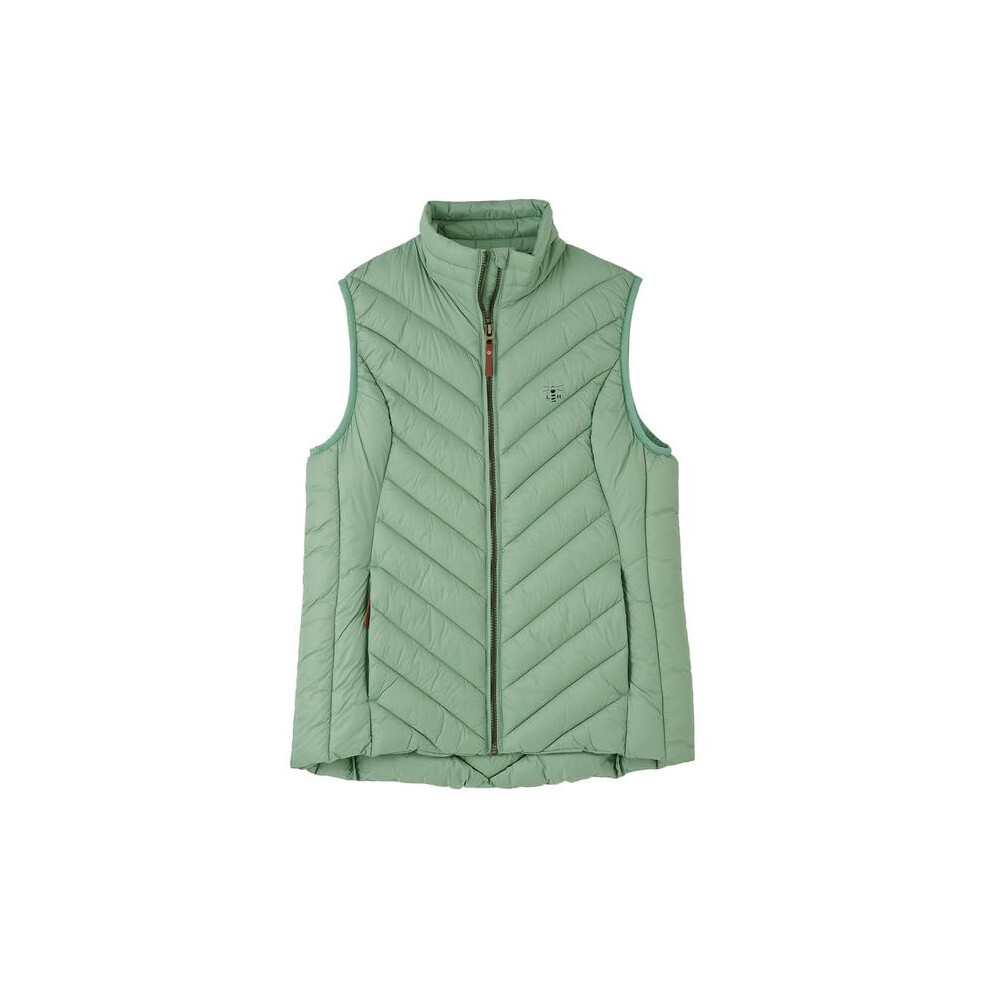 Lighthouse (14, Soft Sage) Womens Laurel Warm Gilet - Ladies Lightweight Padded Sleeveless Vest