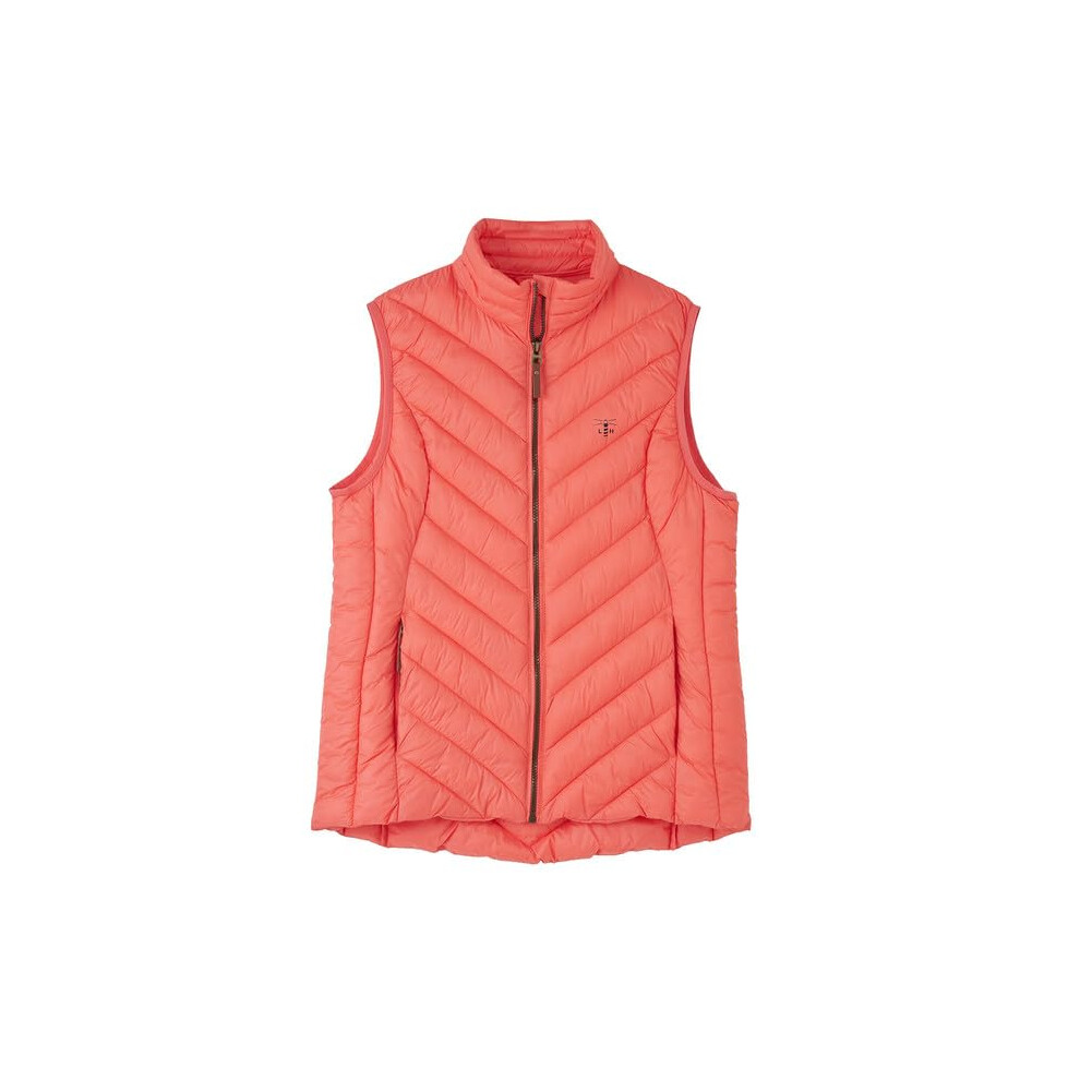 Lighthouse (14, Sugar Coral) Womens Laurel Warm Gilet - Ladies Lightweight Padded Sleeveless Vest