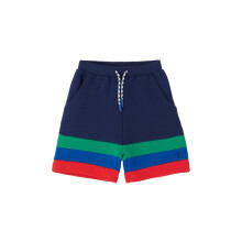 (2-3 Yrs, Navy Green Blue Red) LightHouse Boys Louie Jersey Shorts - Kids Cotton Rich Shorts