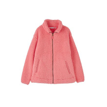 (18, Sugar Coral) LightHouse Women's Seashell Sherpa Fleece - Ladies' Half-Zip Funnel Neck Sweatshirt