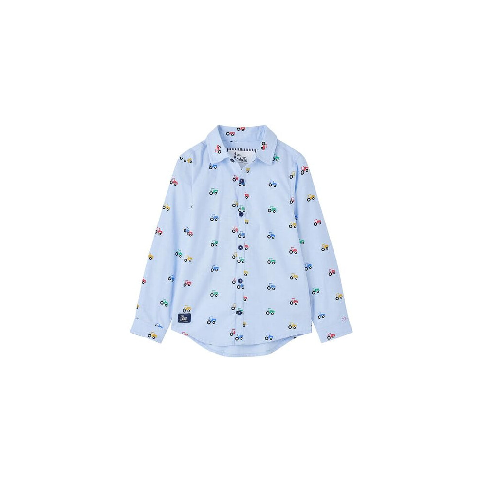 (3-4 Yrs, Tractor Print) LightHouse - Boys Charlie Shirt
