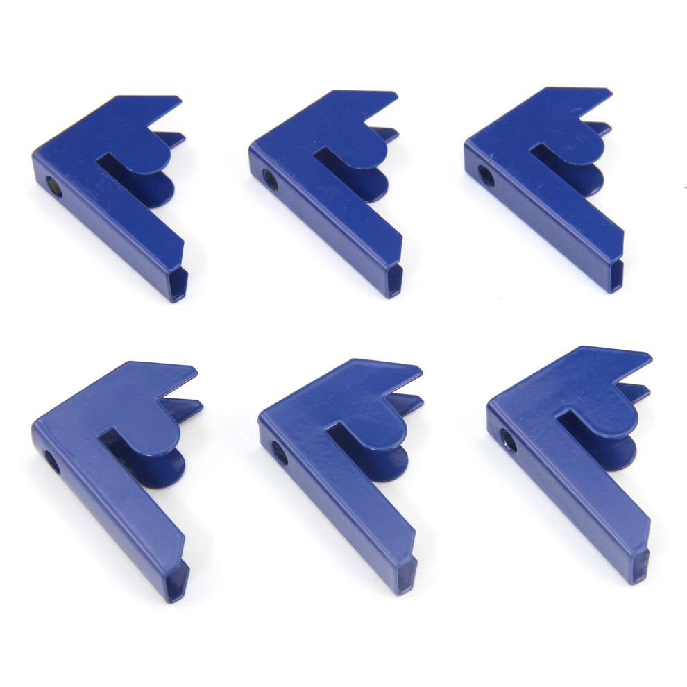 6 x Monster Racking  Garage Shelving Bay Connector Clips, Pack of 6