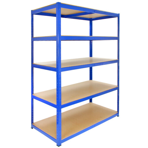Ράφια αποθήκευσης Monster Racking T-Rax Strong, μπλε, πλάτος 120 cm, βάθος 60 cm, σετ 10 τεμαχίων