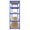 Ράφια αποθήκευσης Monster Racking T-Rax Strong, μπλε, πλάτος 120 cm, βάθος 60 cm, σετ 10 τεμαχίων 3
