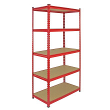 Het rekken van het monster Op zwaar werk berekende Rode Garage Z-Racking Eenheid 5Tier 90cm de Opschortende Systeembaai van het Pakhuis (5)