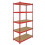 5 Rayonnages Z-Rax Rouges 90cm x 183cm x 45cm 1