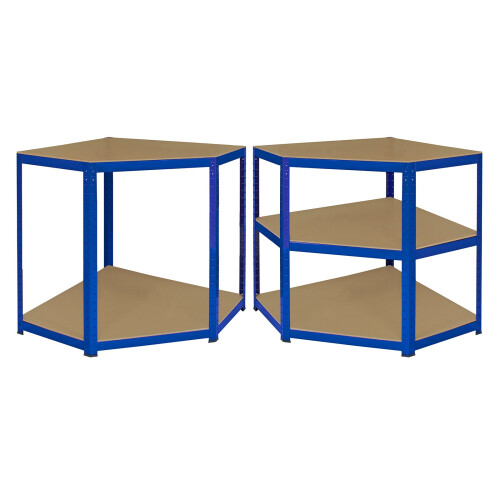 Monster Racking T-Rax Eckregal 90cm L x 45cm B - Blau 2