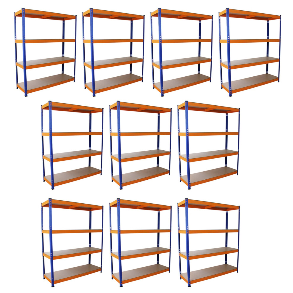 10 Metal Garage Shelving Units Heavy Duty Storage Racking 1.5m Wide S-RAX 4Tier