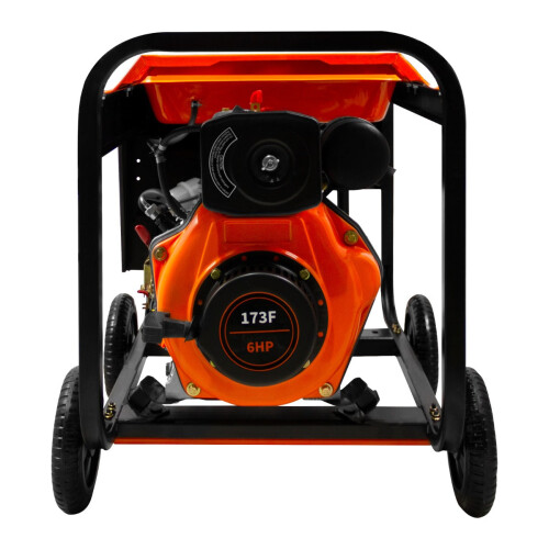 Portable Diesel Generator Open Frame 2kVA 230V Digital Display Single Phase 6HP 1