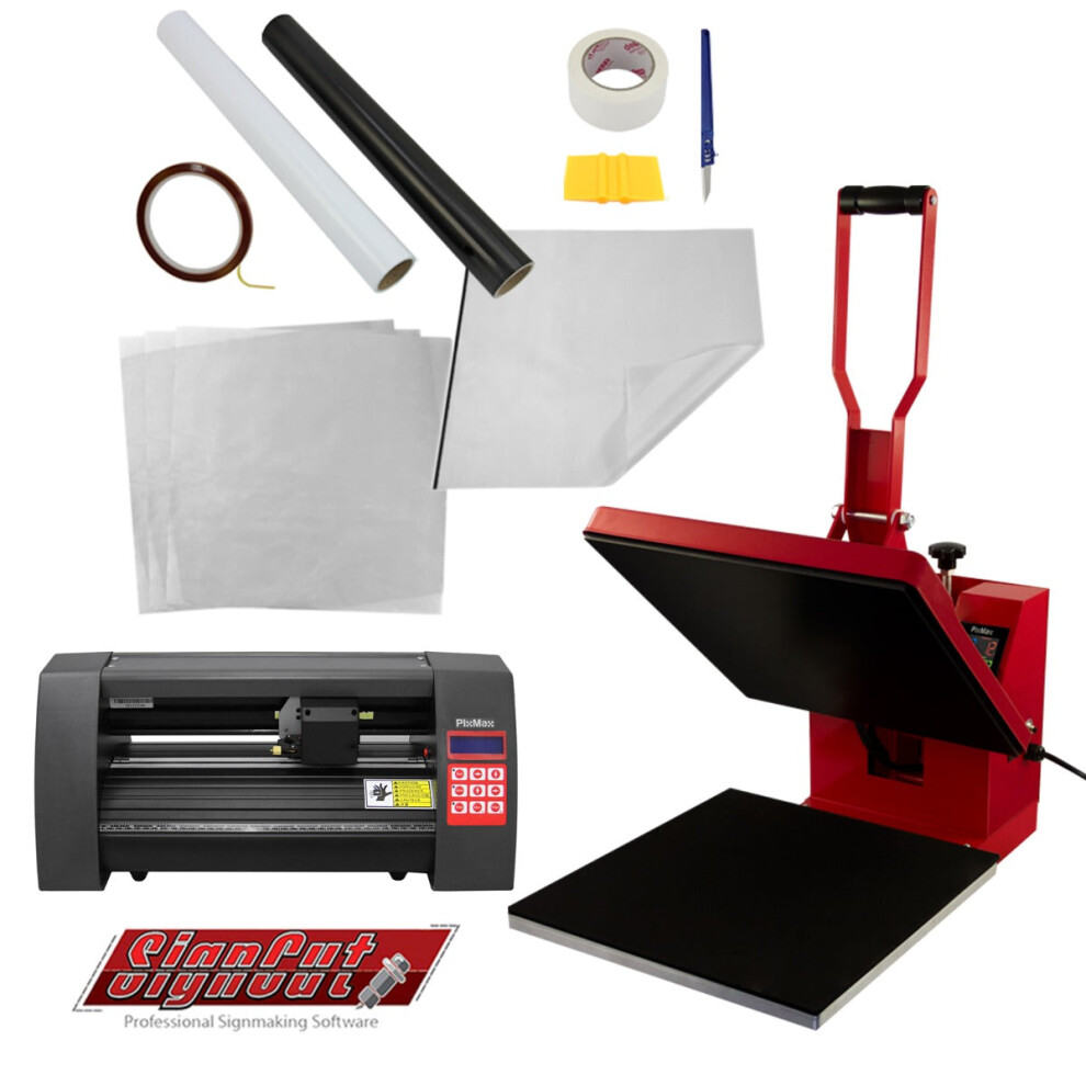 Clam Heat Press 38cm Sublimation Machine Vinyl Cutter Plotter 360mm 14