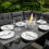 Rattan Corner Set Garden Furniture Black Sofa Stools Table 4