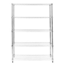 Draad Opschortende Rack 5 Tier Metal Opbergrek Eenheid Stand Keuken Kantoor Garage
