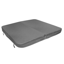 Cubierta Impermeable Gris para Spa 2,2m x 2,2m Exterior Jard?n Funda Spa