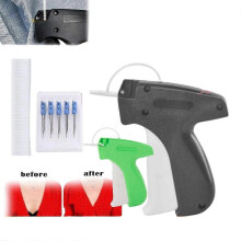 (Noir)Micro Tagger Tagging Gun For Clothes Quick Stitch Sewing Fixer With1000pc Needle
