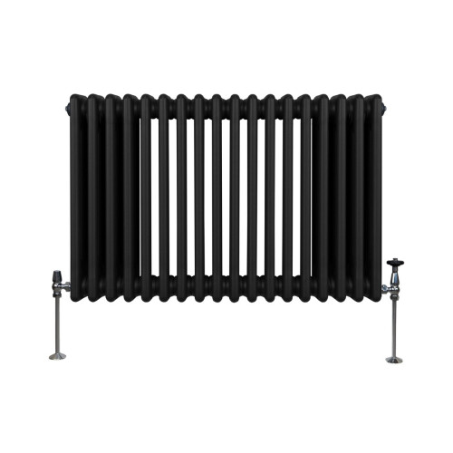 Παραδοσιακό θερμαντικό σώμα 3 στηλών - 600 x 832 mm - μαύρο 1