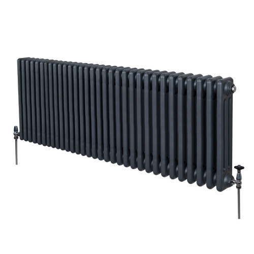 Παραδοσιακό καλοριφέρ 3 στηλών - 600 x 1462 mm - γκρι ανθρακί