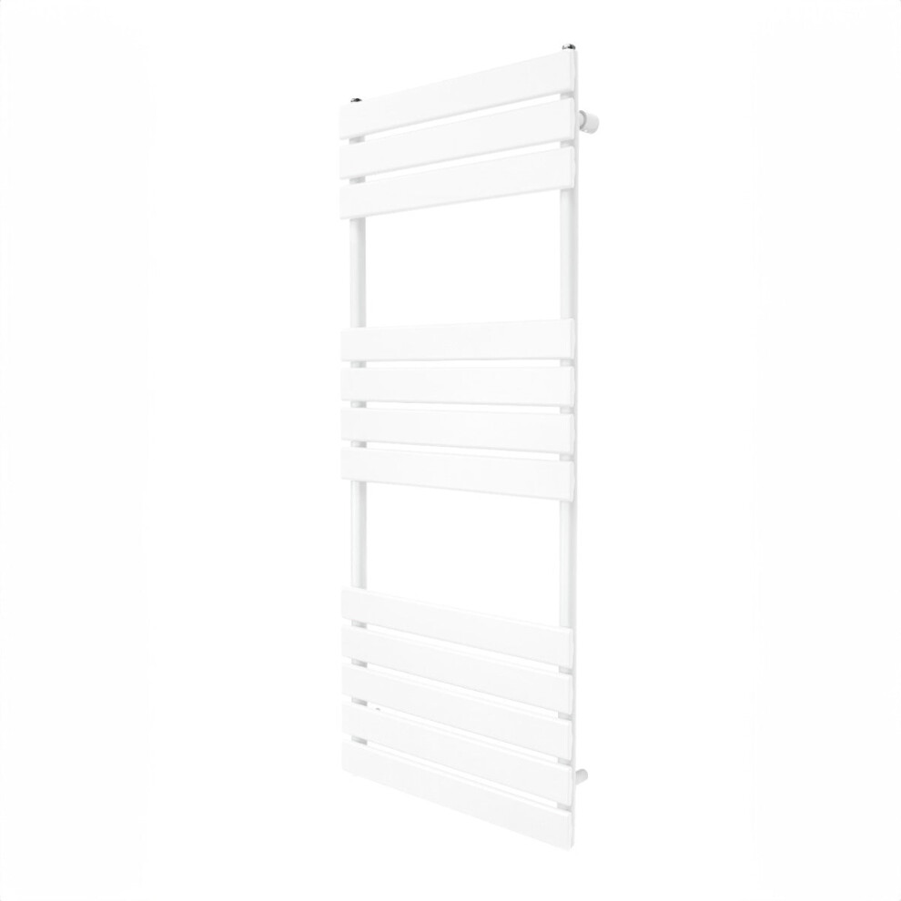 Radiateur S?che-Serviettes Plat 1200 x 450mm Chauffage Salle de Bain Blanc