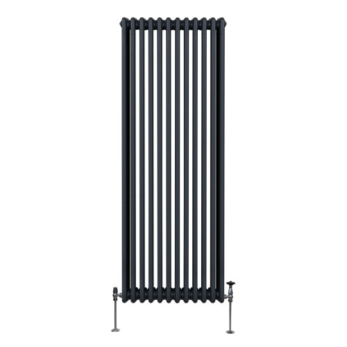 Παραδοσιακό καλοριφέρ 3 στηλών - 1800 x 562 mm - γκρι ανθρακί 1